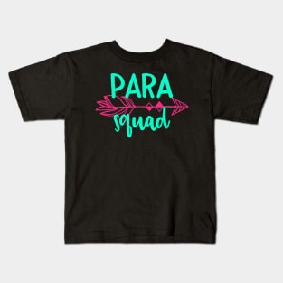 Para Squad Tee Shirt TShirt Teacher Appreciation Gift Kids T-Shirt